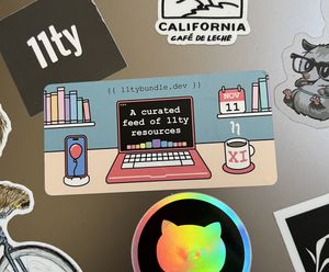 the sticker as it appears on my laptop