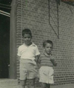 Me (right) and Bill on the street in Brooklyn